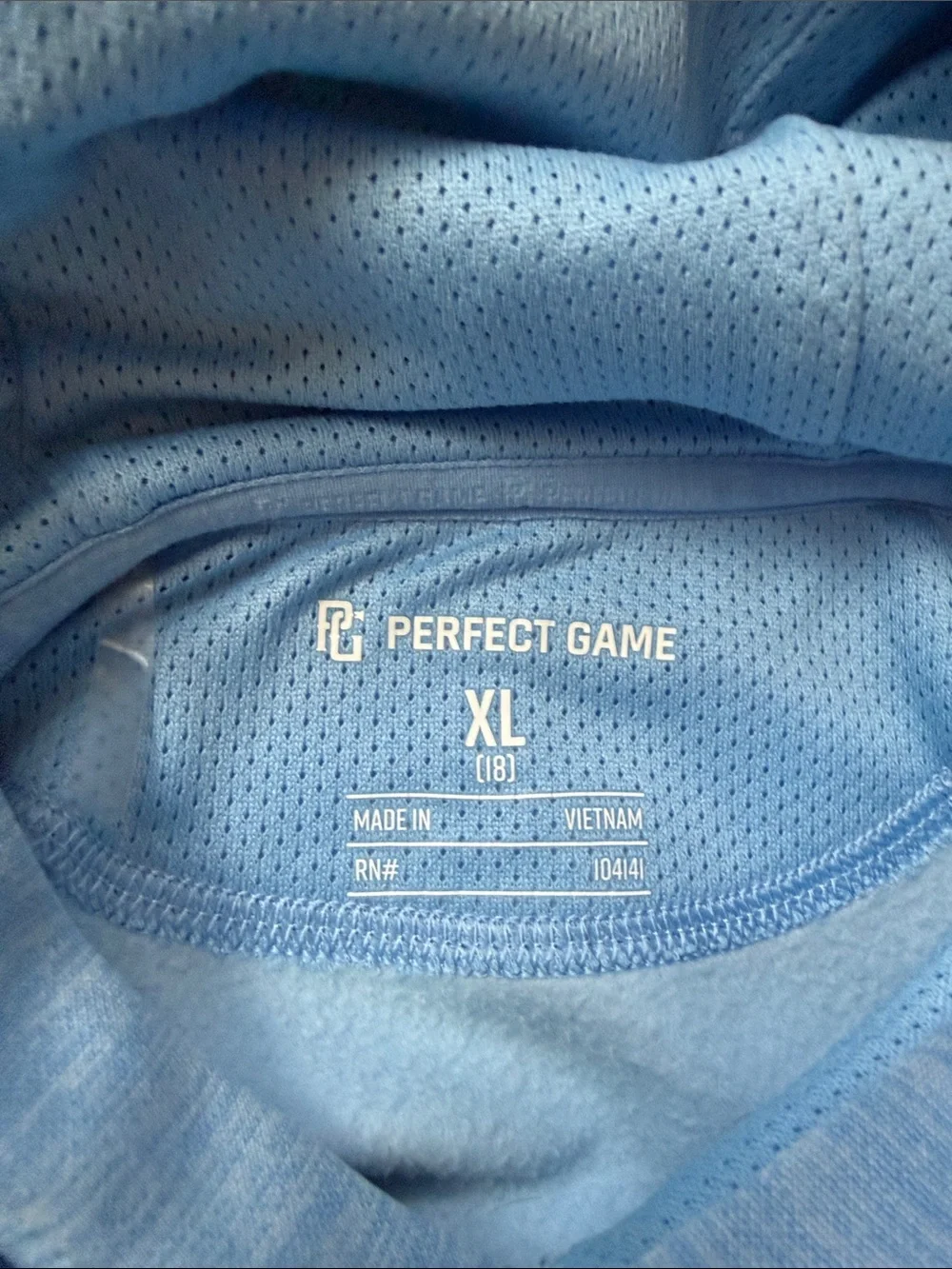 Perfect Game Kids Light Blue Hooded Pullover Sweatshirt